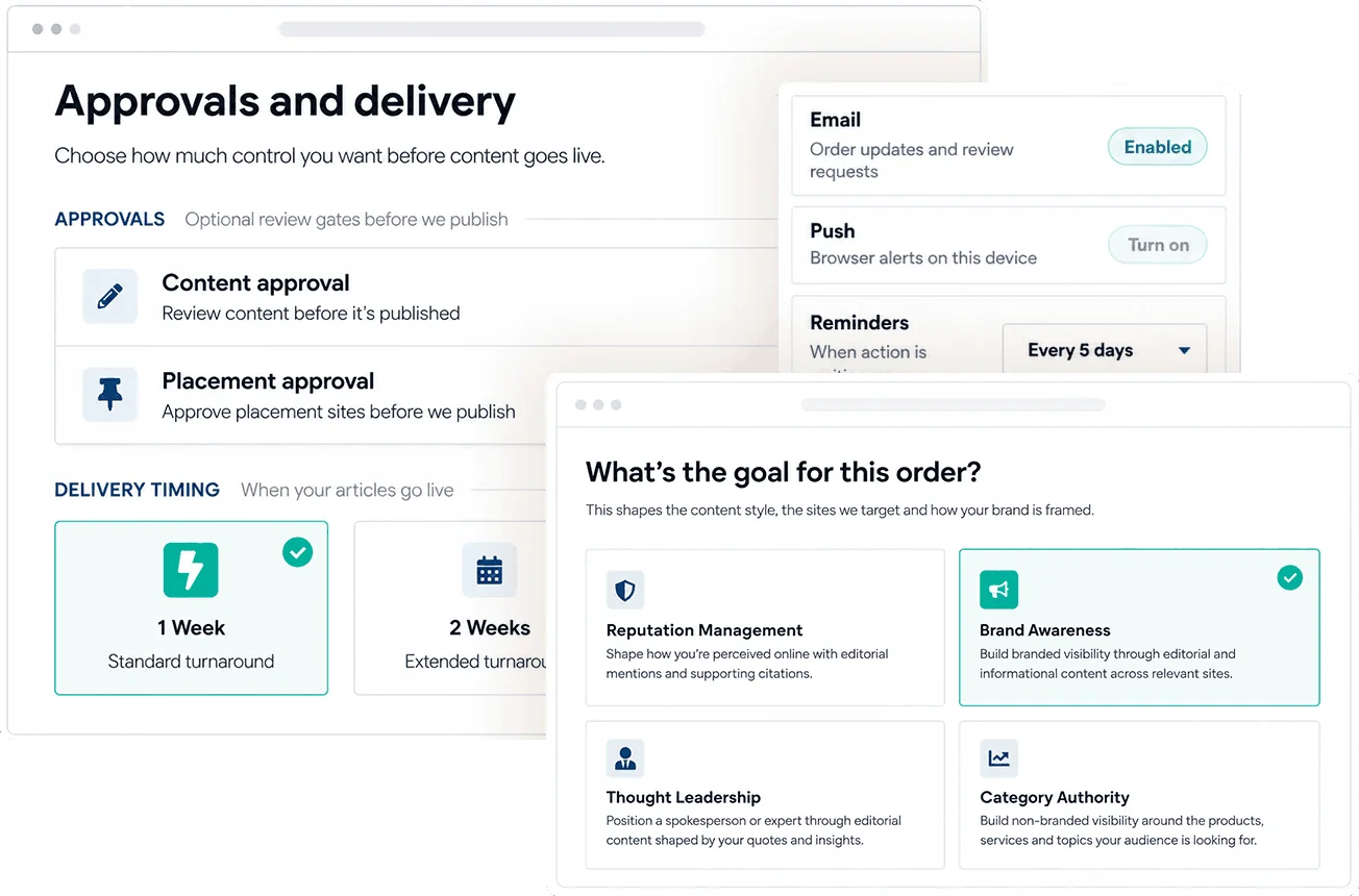 Rank Engine workflow controls and delivery management