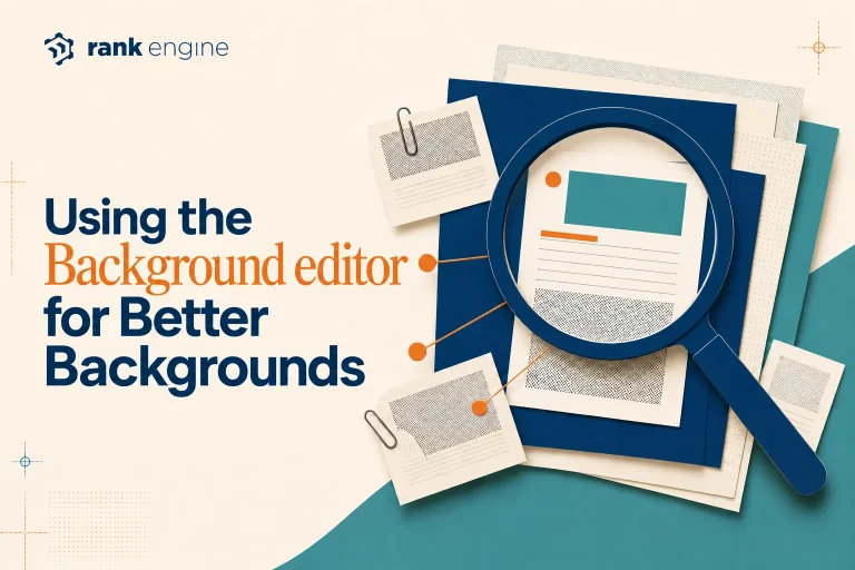 Using the Background editor for better Backgrounds